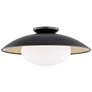Mitzi Cadence 21" Wide Black and Gold Modern Ceiling Light