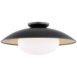 Mitzi Cadence 21" Wide Black and Gold Modern Ceiling Light