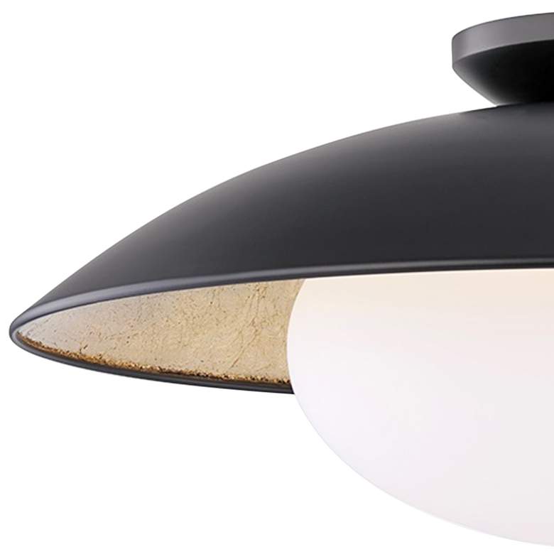 Image 3 Mitzi Cadence 21 inch Wide Black and Gold Modern Ceiling Light more views