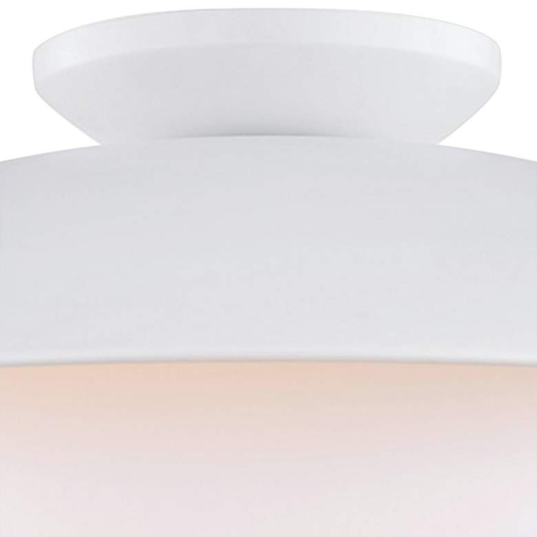 Image 4 Mitzi Cadence 21" Wide Modern Dome White and Gold Ceiling Light more views