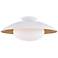 Mitzi Cadence 21" Wide White and Gold Ceiling Light