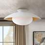 Mitzi Cadence 21" Wide White and Gold Ceiling Light