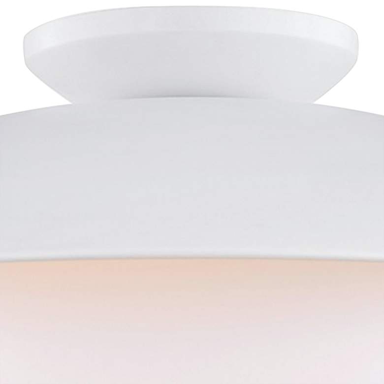 Image 4 Mitzi Cadence 21" Wide White and Gold Ceiling Light more views