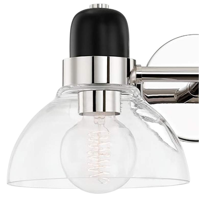 Image 2 Mitzi Camile 7" High Polished Nickel 2-Light Wall Sconce more views
