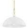 Mitzi Camille 36" Aged Brass 1 Light Pendant