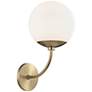 Mitzi Carrie 14 3/4" High Aged Brass Wall Sconce