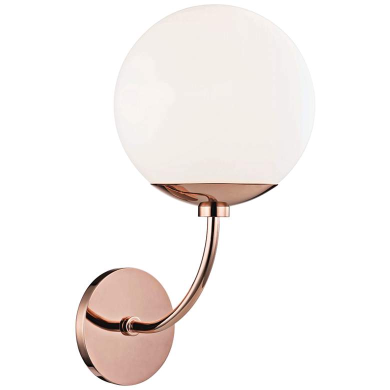 Mitzi Carrie 14 3/4&quot; High Polished Copper Wall Sconce