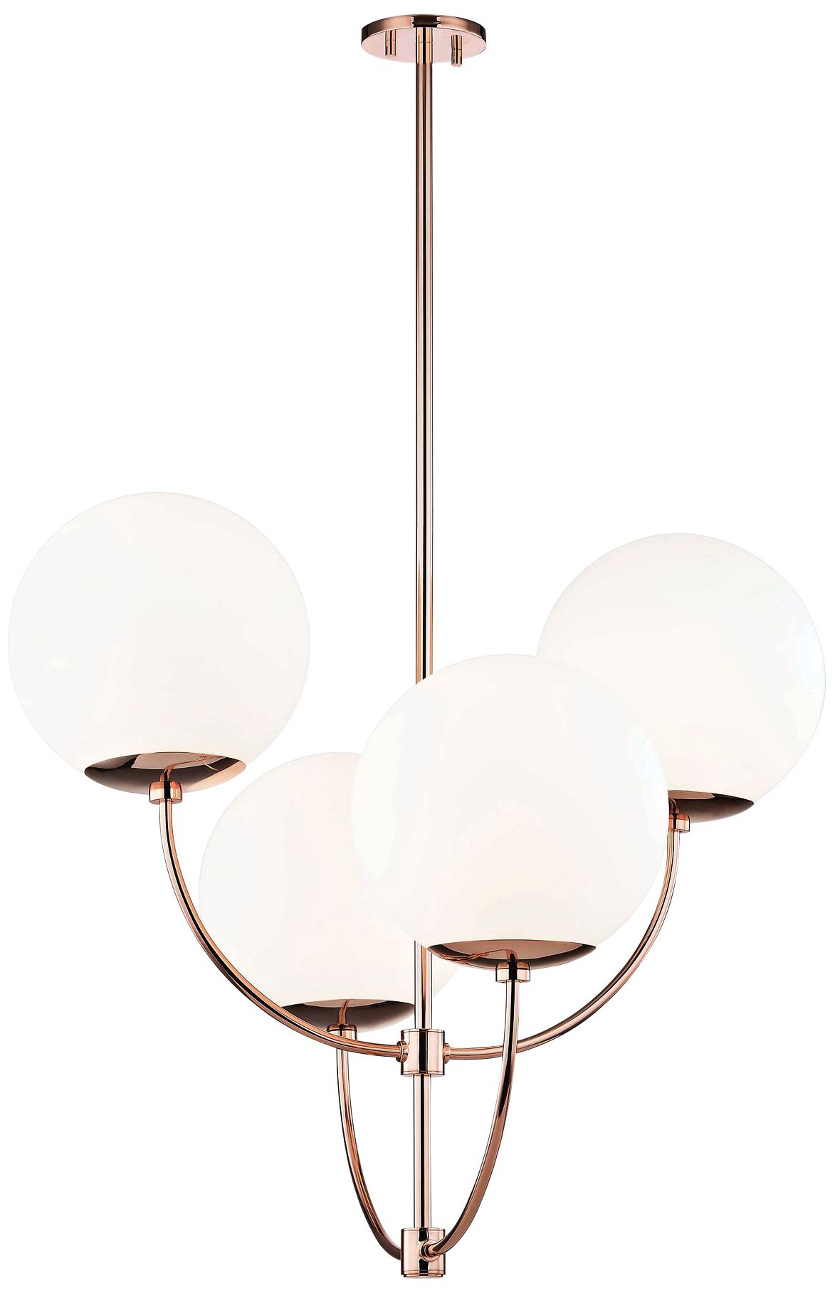 Mitzi Carrie 29 3/4" Wide Polished Copper 4-Light Chandelier