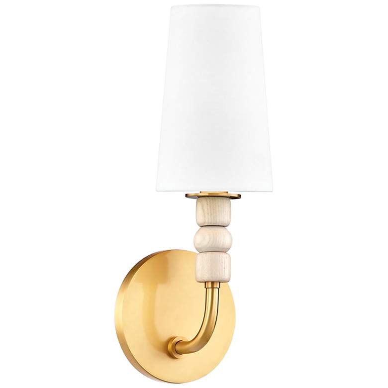Image 3 Mitzi Casey 12 1/2" High Aged Brass Wall Sconce