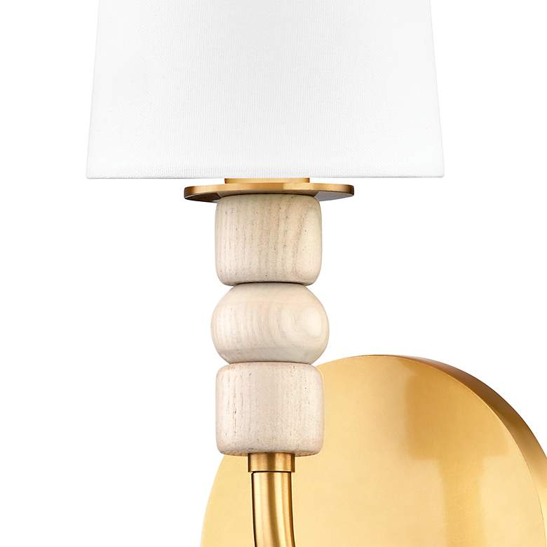 Image 5 Mitzi Casey 12 1/2" High Aged Brass Wall Sconce more views