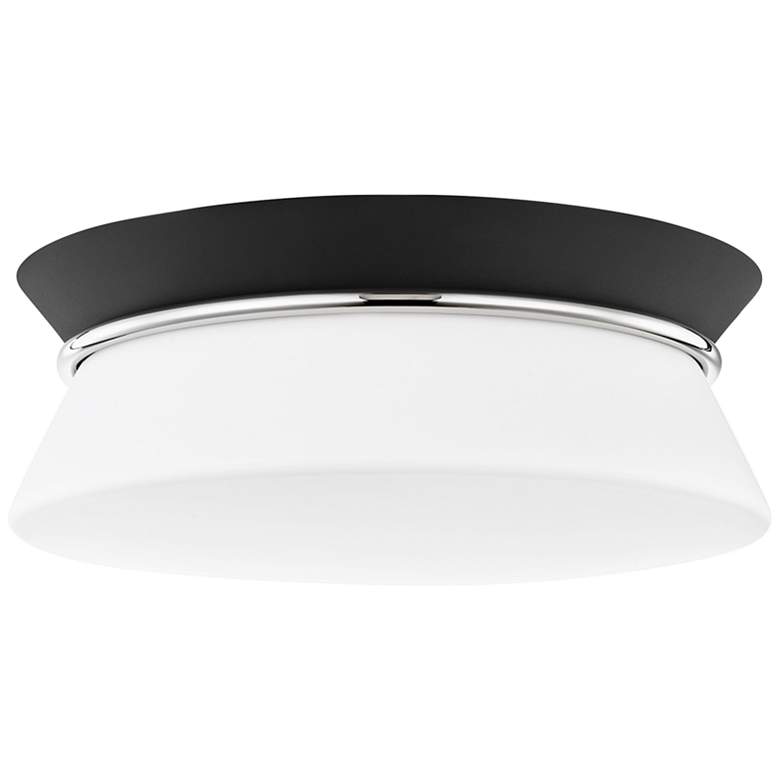 Image 2 Mitzi Cath 12 3/4 inchW Polished Nickel Black Ceiling Light