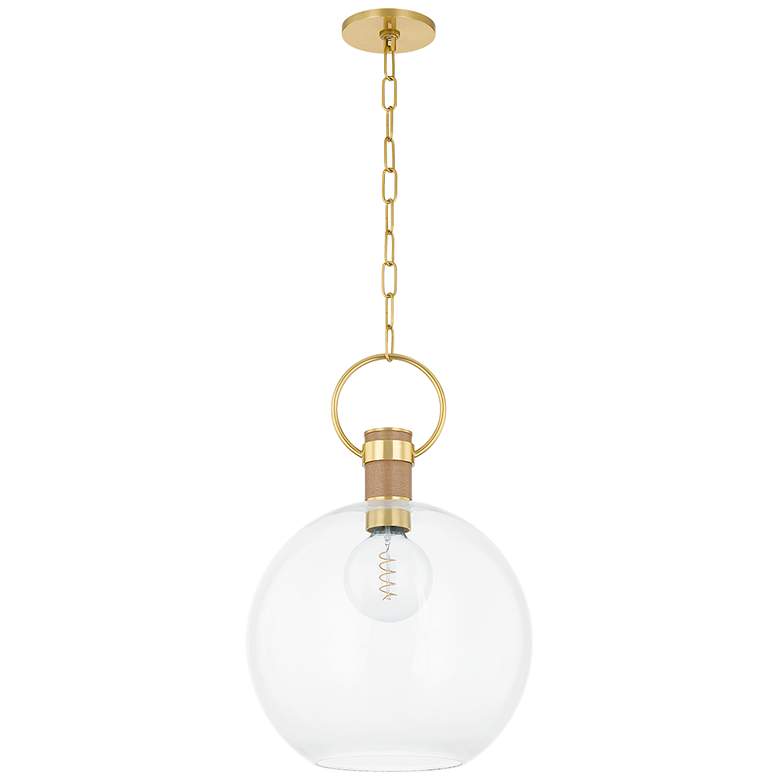 Image 1 Mitzi Catrine 16 In 1 Lt Pendant Aged Brass