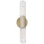 Mitzi Cecily 17 1/4" High Aged Brass 2-Light Wall Sconce