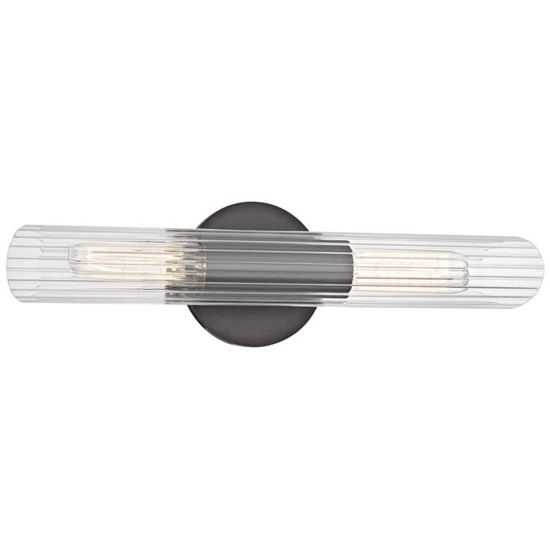 Image 1 Mitzi Cecily 17 1/4" High Old Bronze 2-Light Wall Sconce