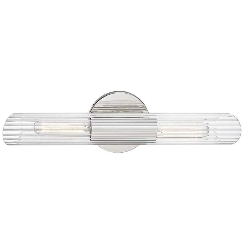 Image 4 Mitzi Cecily 17 1/4" High Polished Nickel 2-Light Wall Sconce more views