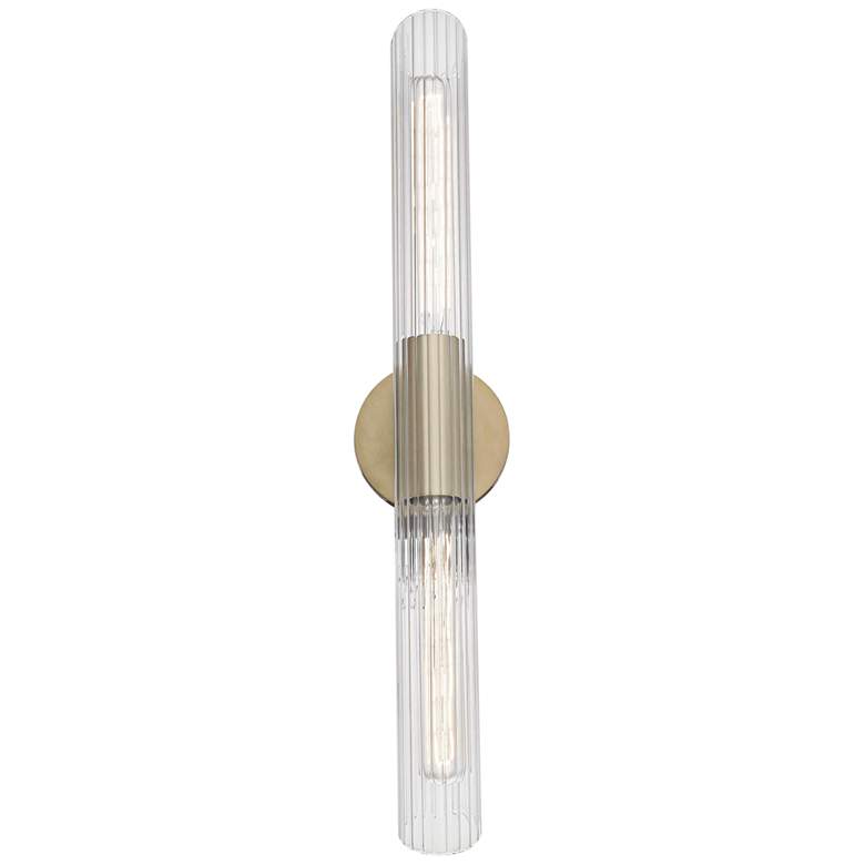 Image 4 Mitzi Cecily 24 3/4" High Aged Brass 2-Light Wall Sconce more views