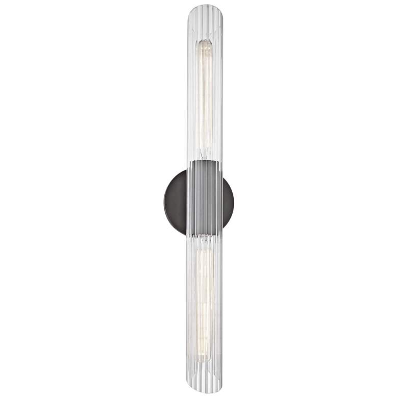 Image 2 Mitzi Cecily 24 3/4" High Old Bronze 2-Light Wall Sconce