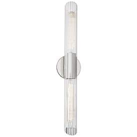 Image2 of Mitzi Cecily 24 3/4" High Polished Nickel 2-Light Wall Sconce