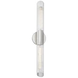 Mitzi Cecily 24 3/4&quot; High Polished Nickel 2-Light Wall Sconce