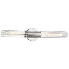 Image4 of Mitzi Cecily 24 3/4" High Polished Nickel 2-Light Wall Sconce more views