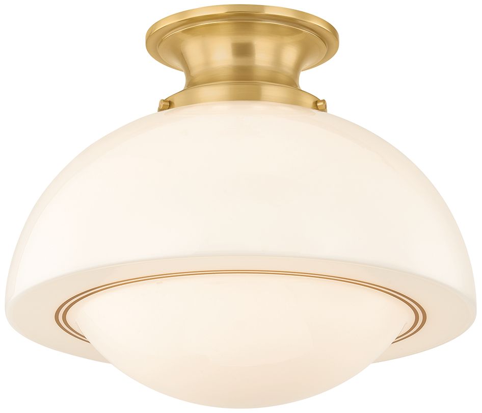 Image 2 Mitzi Celine Semi Flush Aged Brass more views