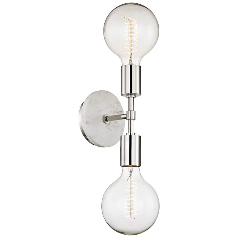 Image 1 Mitzi Chloe 20" High Polished Nickel 2-Light Wall Sconce