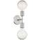 Mitzi Chloe 20" High Polished Nickel 2-Light Wall Sconce