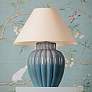 1_Mitzi Clarendon 20" High Modern Urn Blue Metal Accent Table Lamp