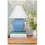 Mitzi Clarendon 20" High Modern Urn Blue Metal Accent Table Lamp