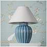 5_Mitzi Clarendon 20" High Modern Urn Blue Metal Accent Table Lamp more views