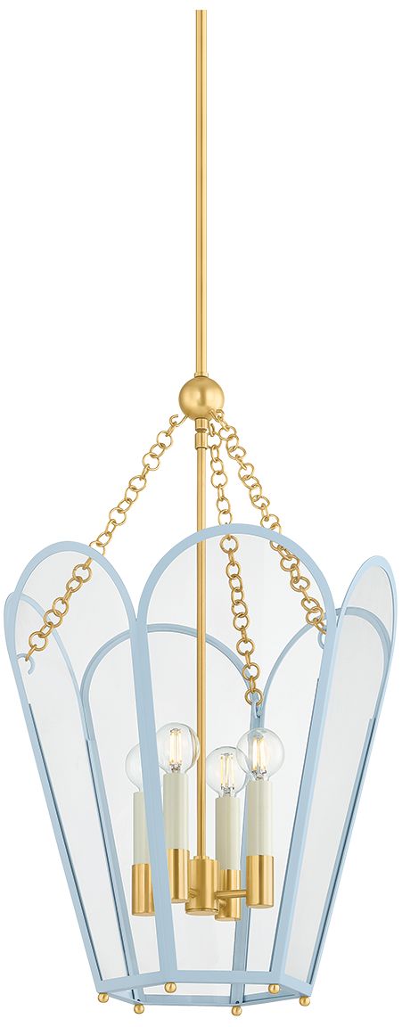 Image 2 Mitzi Clarisse Lantern Aged Brass more views