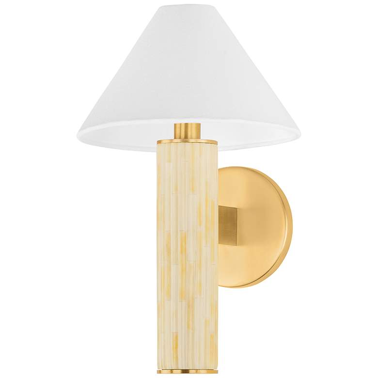 Image 2 Mitzi Clover Wall Sconce 8.25" in Aged Brass