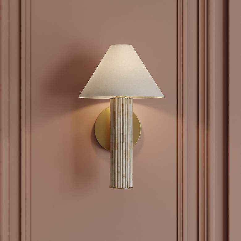 Image 1 Mitzi Clover Wall Sconce 8.25" in Aged Brass