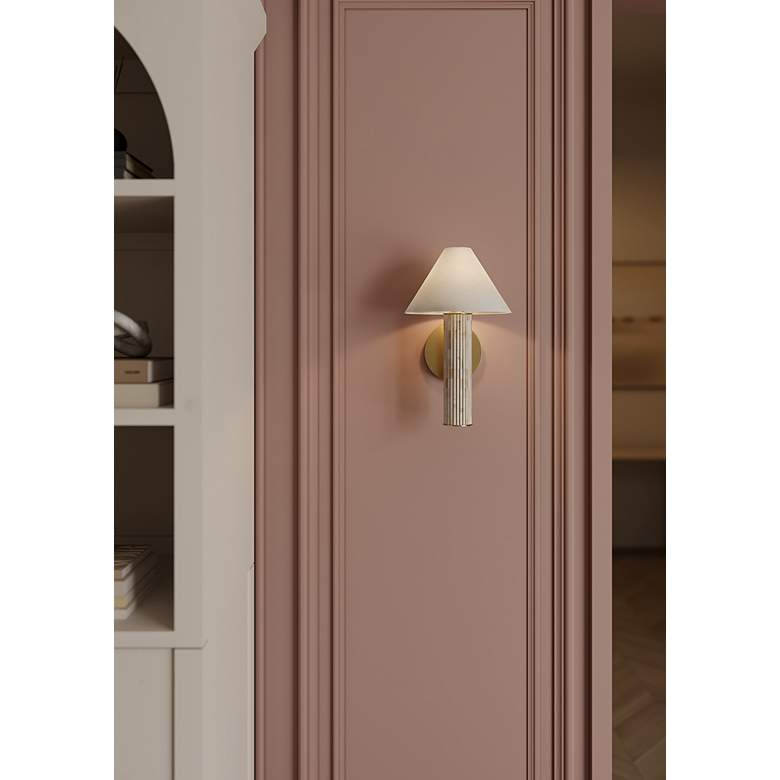 Image 3 Mitzi Clover Wall Sconce 8.25" in Aged Brass more views