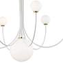 Mitzi Coco 40"W Aged Brass and White 7-Light LED Chandelier