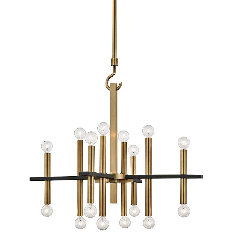 Image 2 Mitzi Colette 28 3/4 inch Wide Aged Brass 16-Light Chandelier