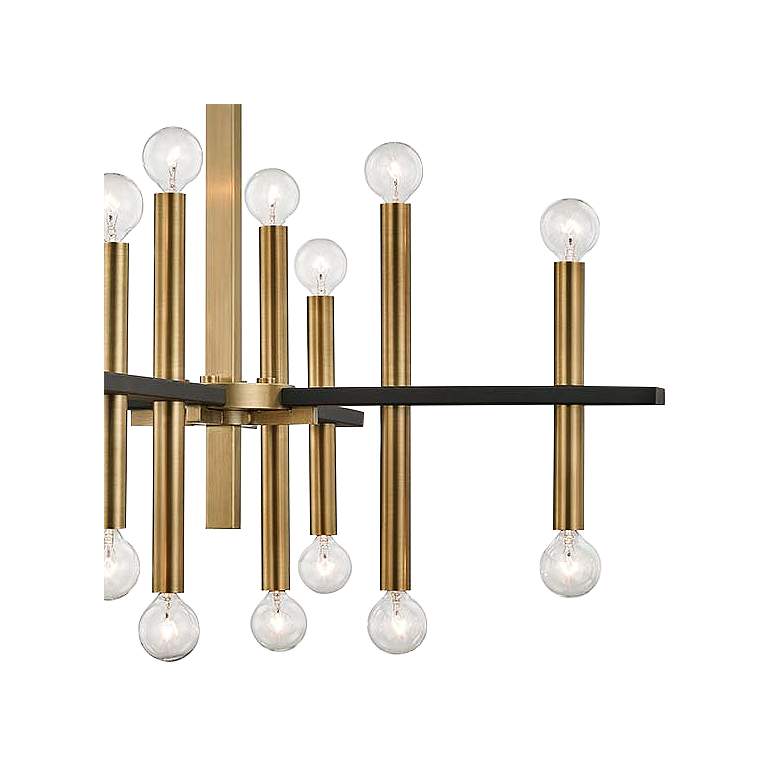 Image 3 Mitzi Colette 28 3/4" Wide Aged Brass 16-Light Chandelier more views