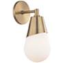 Mitzi Cora 11 3/4" High Aged Brass Wall Sconce