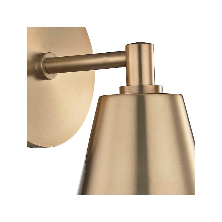 Image 3 Mitzi Cora 11 3/4" High Aged Brass Wall Sconce more views