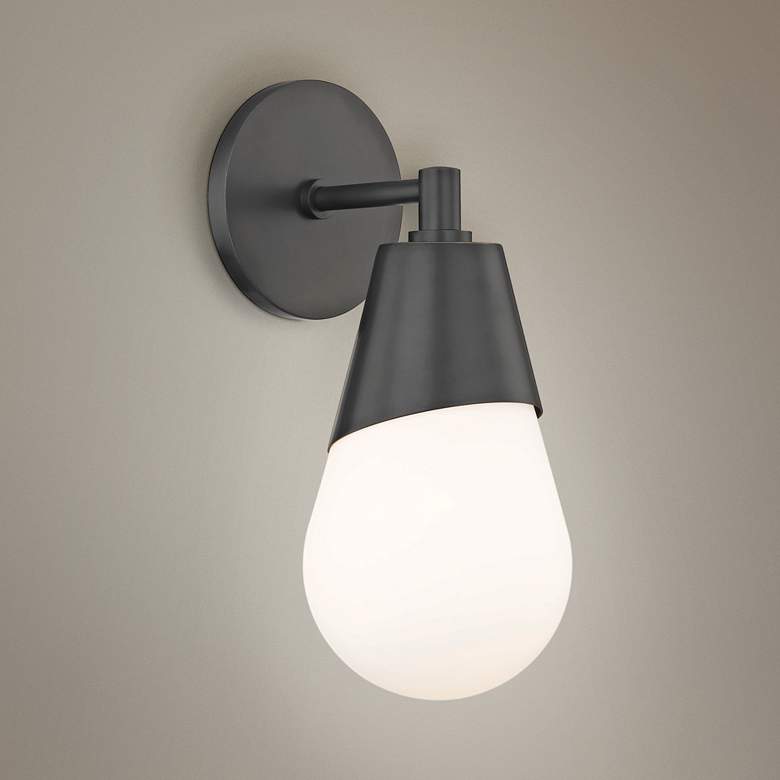 Image 1 Mitzi Cora 11 3/4" High Old Bronze Wall Sconce
