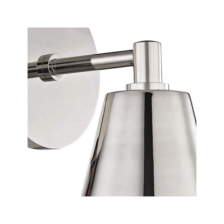 Image 2 Mitzi Cora 11 3/4" High Polished Nickel Wall Sconce more views