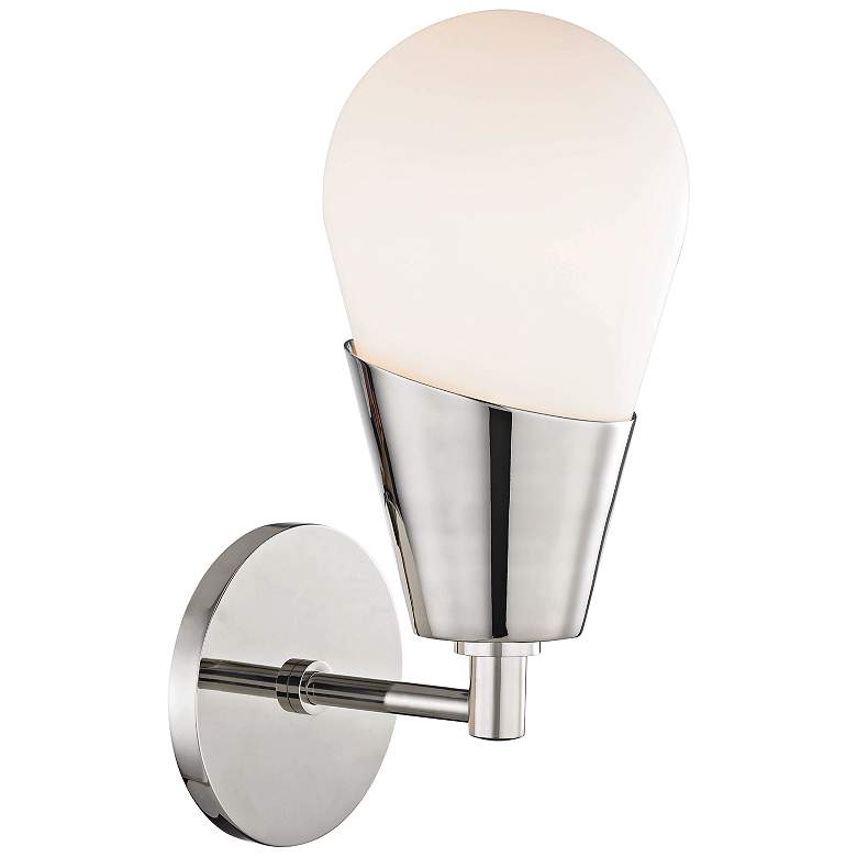 Image 3 Mitzi Cora 11 3/4" High Polished Nickel Wall Sconce more views