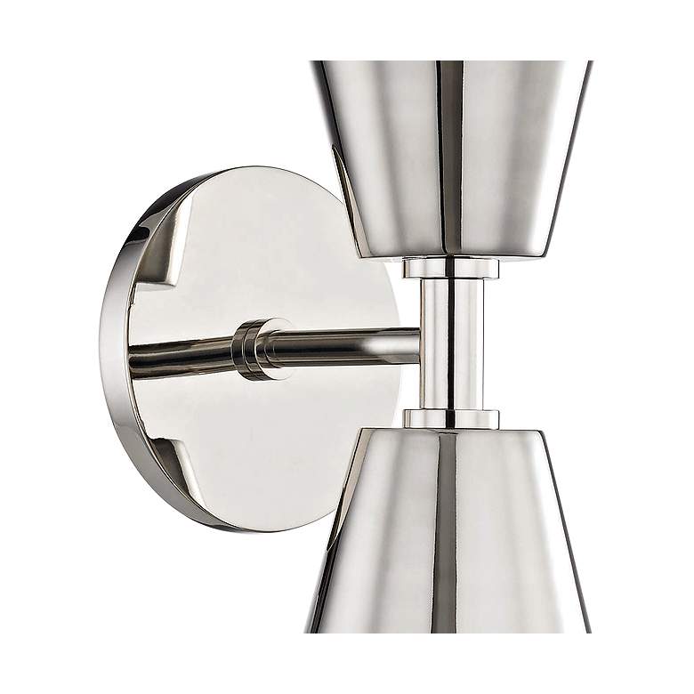 Image 3 Mitzi Cora 19 High Polished Nickel 2-Light Wall Sconce more views