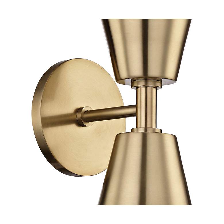 Image 3 Mitzi Cora 19 inch High Aged Brass 2-Light Wall Sconce more views