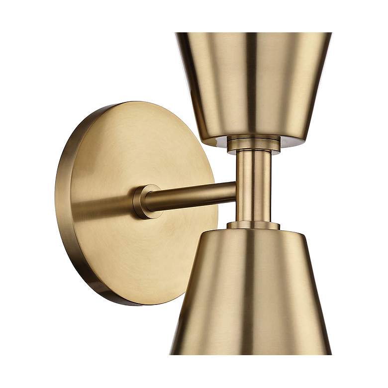 Image 3 Mitzi Cora 19" High Aged Brass 2-Light Wall Sconce more views