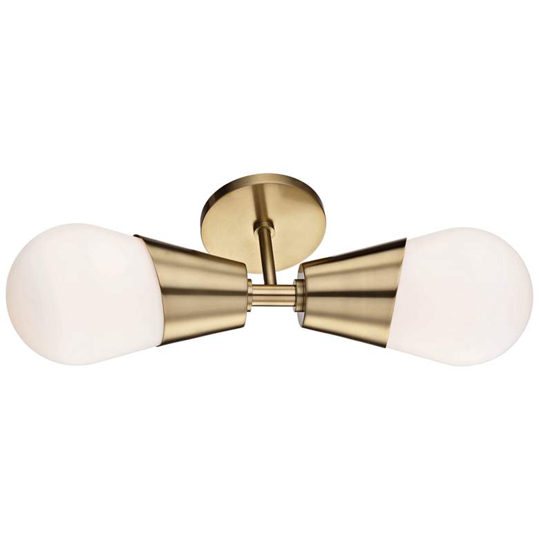 Image 4 Mitzi Cora 19 inch High Aged Brass 2-Light Wall Sconce more views