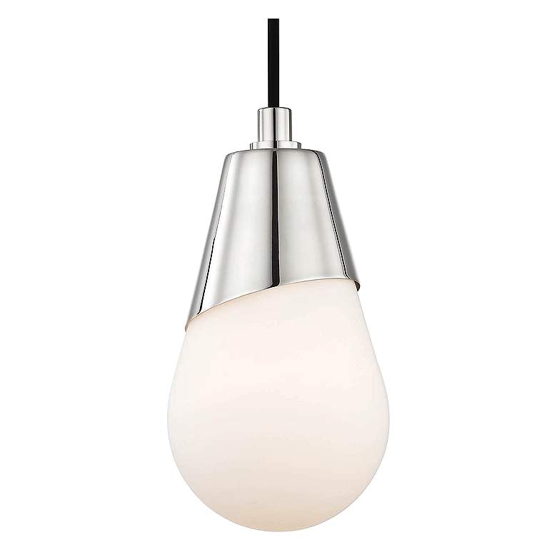 Image 2 Mitzi Cora 5" Wide Polished Nickel Mini Pendant more views