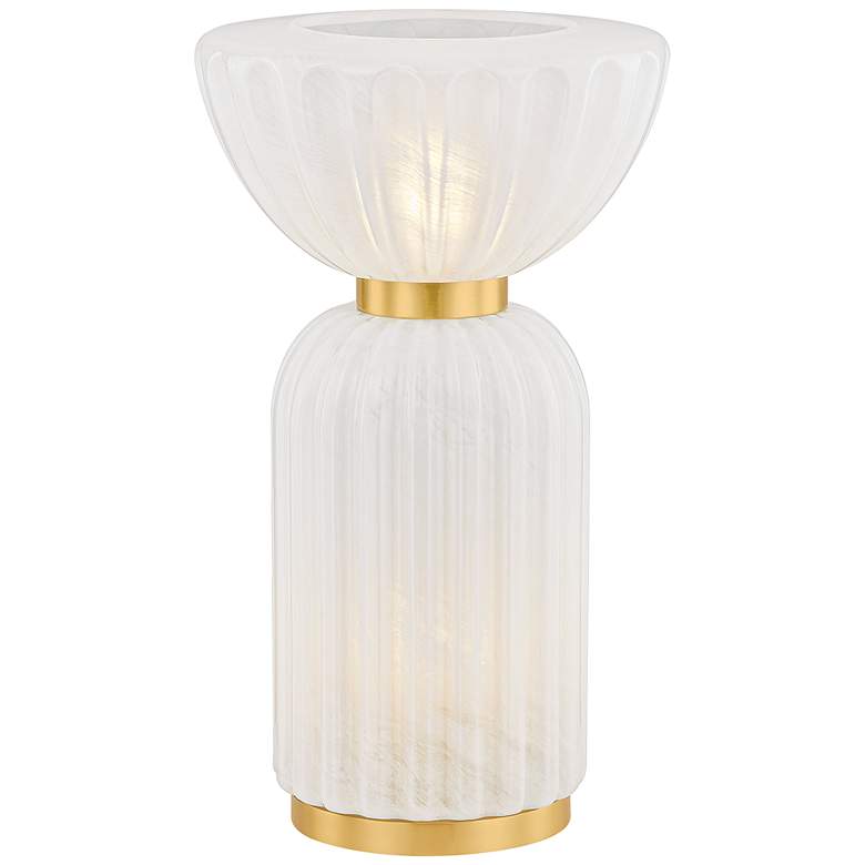 Image 2 Mitzi Cordelia Table Lamp 9.75" in Aged Brass