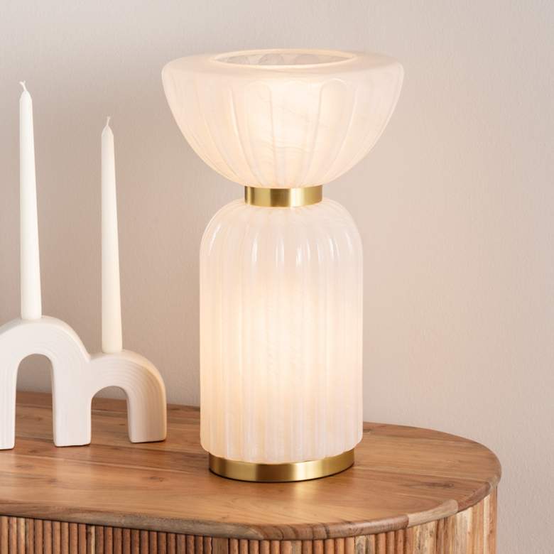Image 1 Mitzi Cordelia Table Lamp 9.75" in Aged Brass