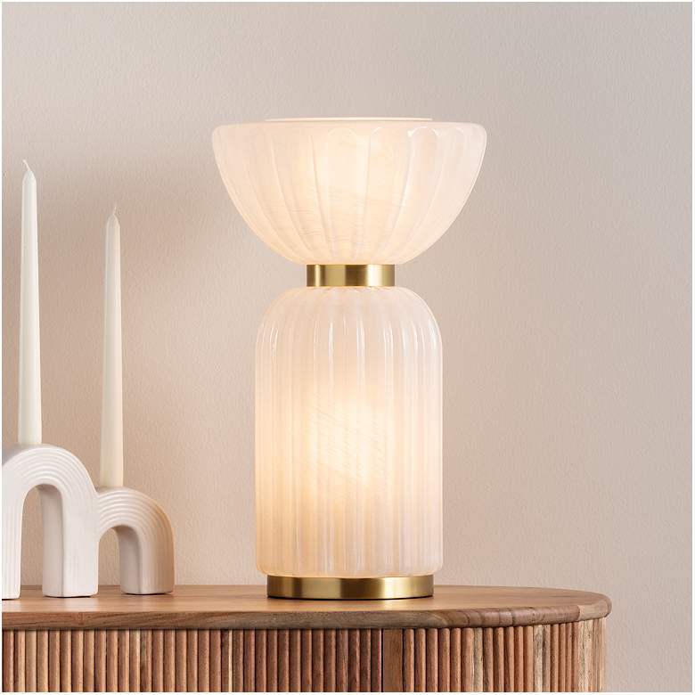 Image 7 Mitzi Cordelia Table Lamp 9.75" in Aged Brass more views